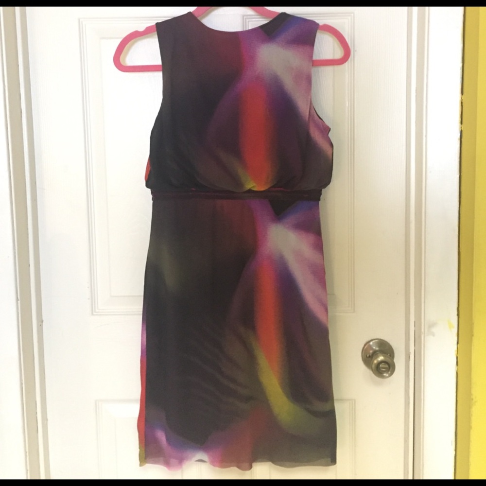 Vivienne Tam Stretch Nylon Multi Colored Dress